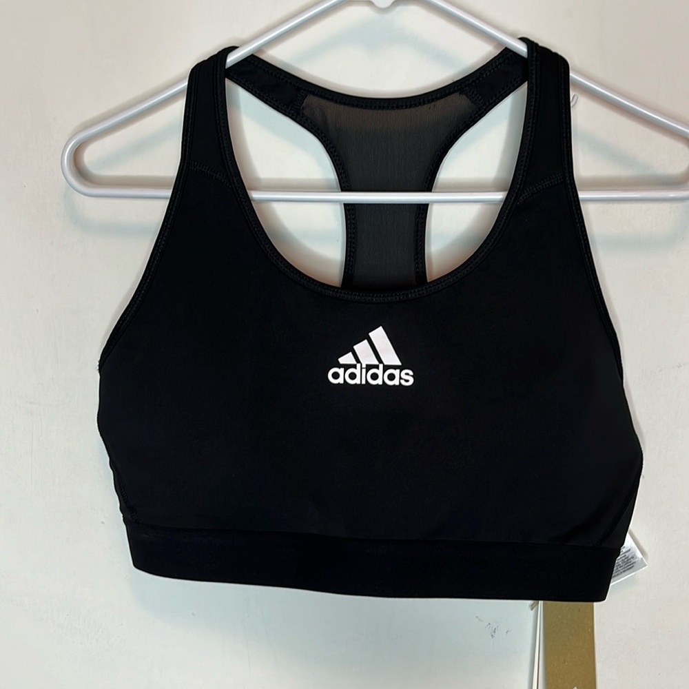 Adidas Women's Don’t Rest Black Sports Bra - Picture 2 of 11